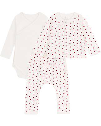 Belabumbum Maternity and Nursing Robe - Pale Grey with Polka Dots - 100%  Pima Cotton woman