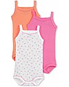 Petit Bateau Baby Bodysuits With Straps - Pack of 3! Short Sleeves Bodies