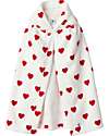 Petit Bateau Bath Poncho - White - Hearts Towels And Flannels