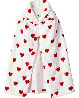 Petit Bateau Bath Poncho - White - Hearts Towels And Flannels