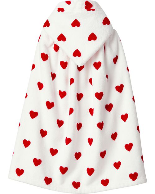 Petit Bateau Bath Poncho - White - Hearts Towels And Flannels