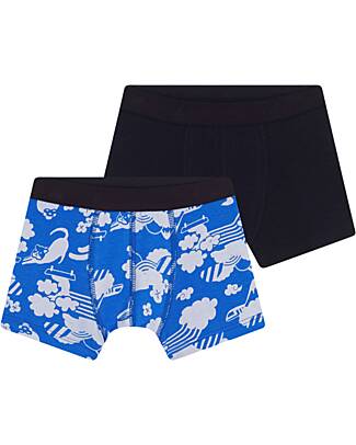 Kids Children Girls Underwear Cute Print Briefs Shorts Pants Cotton  Underwear Trunks 3PCS Cute (Sky Blue, 18-24 Months)