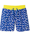 Petit Bateau Boy's Swim Shorts, Dark Blue/Yellow Swimming Trunks