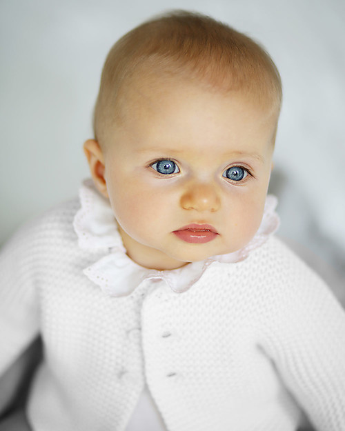 Petit Bateau Cardigan Baby - White Cardigans