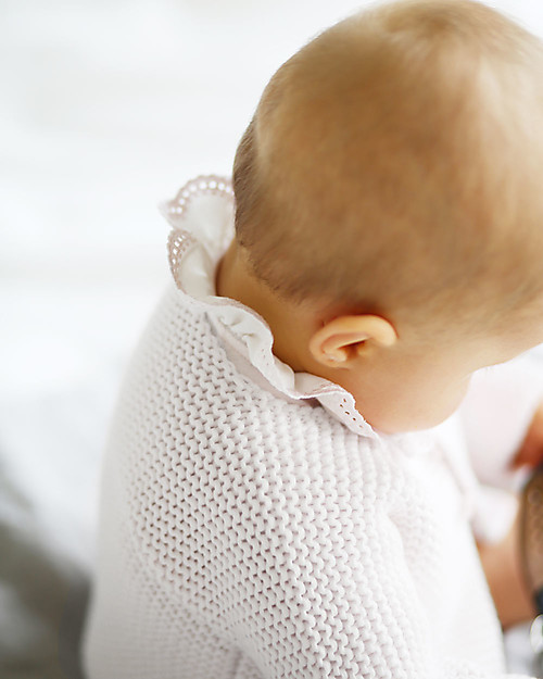 Petit Bateau Cardigan Baby - White Cardigans