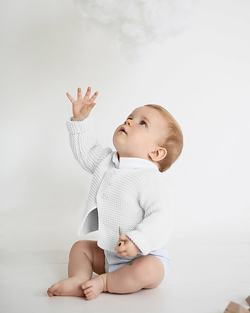 Petit Bateau Cardigan Baby White girl