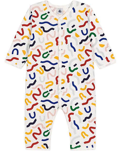 Petit Bateau Cotton Sleepsuit - Popper Fastening - It Glows In The Dark Babygrows