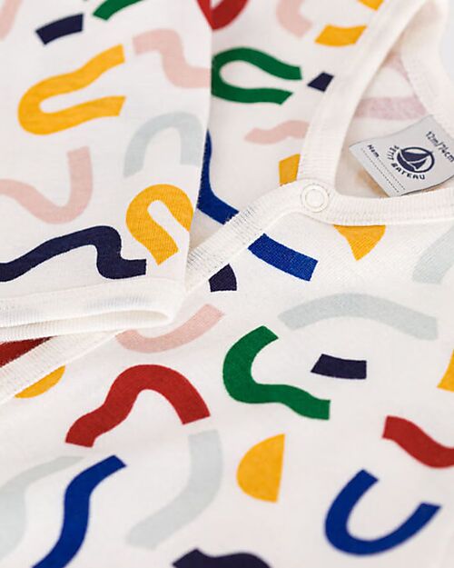 Petit Bateau Cotton Sleepsuit - Popper Fastening - It Glows In The Dark Babygrows