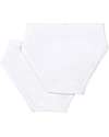 Petit Bateau Culottes - Pack of 2 - White - 100% Organic Cotton Briefs