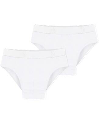 Petit Bateau Culottes - Pack of 2 - White - 100% Organic Cotton Briefs