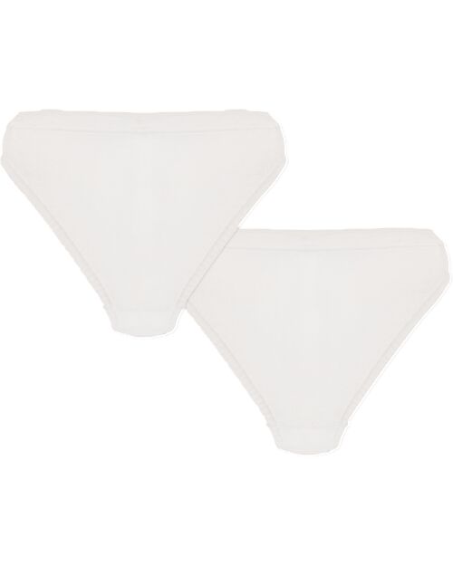 Petit Bateau Culottes - Pack of 2 - White - 100% Organic Cotton Briefs