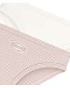 Petit Bateau Culottes - Pack of 2 - White and Pink - 100% Organic Cotton Briefs