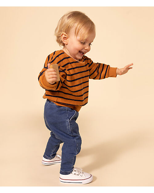 Petit Bateau Denim Jeans - with Elasticated Waist - Cotton Jeans