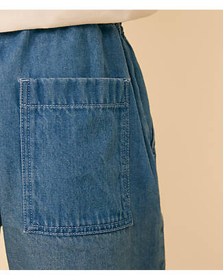 Petit Bateau Denim Pants - Organic Cotton - Blue Shorts