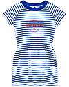 Petit Bateau Dress - Blue and White Striped Pattern - 100% Cotton Dresses_