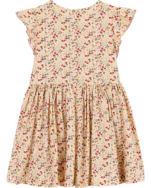 Petit Bateau Dress - Powder Pink - Flower Pattern Dresses_