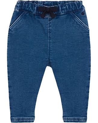 Petit Bateau Elastic Waist Jeans - Blue Delave Trousers
