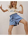 Petit Bateau Flared Shorts - Denim - Organic Cotton Shorts