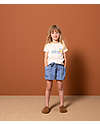 Petit Bateau Flared Shorts - Denim - Organic Cotton Shorts