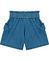 Petit Bateau Flared Shorts - Denim - Organic Cotton Shorts