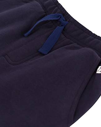 Petit Bateau Fleece Jogger Pants - Blue Smoking - 100% Cotton Trousers
