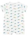 Petit Bateau Footless Sleepsuit - 100% Cotton - Dinosaurs Short Rompers