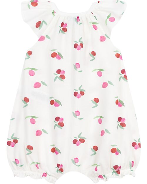 Petit Bateau Footless Sleepsuit - 100% Cotton - Fruits Short Rompers