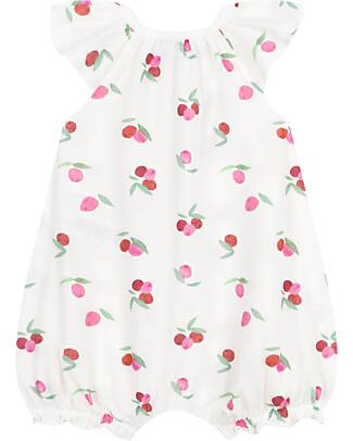 Petit Bateau Footless Sleepsuit - 100% Cotton - Fruits Short Rompers