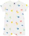 Petit Bateau Footless Sleepsuit - 100% Cotton - Sea Short Rompers
