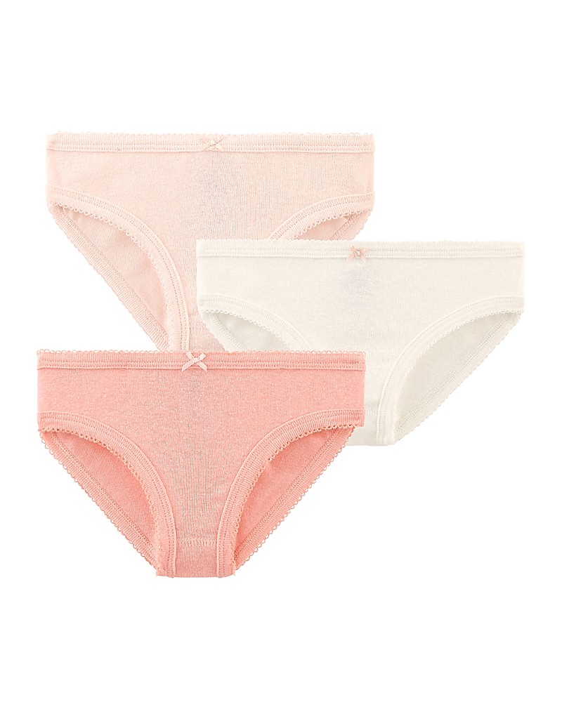 2 Years Petit Bateau Girls 2 pk Underwear Pink/Grey