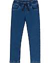Petit Bateau Jeans with Elasticated Waist - Denim Blue Delave Jeans