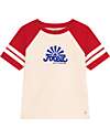 Petit Bateau Light Jersey T-shirt - Hearts - White Avalanche and Red - 100% Cotton T-shirts