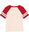 Petit Bateau Light Jersey T-shirt - Hearts - White Avalanche and Red - 100% Cotton T-shirts