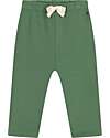 Petit Bateau Long Pants with Drawstring - Palmeraie Green - 100% Cotton Trousers