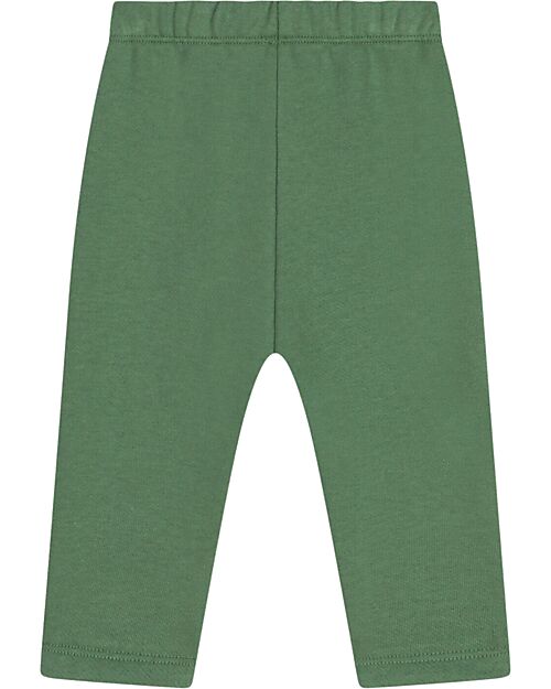 Petit Bateau Long Pants with Drawstring - Palmeraie Green - 100% Cotton Trousers