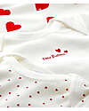 Petit Bateau Long Sleeve Body - 3 Pack - White with Heart Pattern/White - 100 % Cotton Long Sleeves Bodies