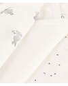 Petit Bateau Long Sleeve Kimono Body - Pack of 3 - White/Stars/Bunny - 100% Organic Cotton Long Sleeves Bodies