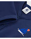 Petit Bateau Long Sleeve Onesie - Blue - 100% Organic Cotton Babygrows