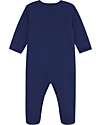 Petit Bateau Long Sleeve Onesie - Blue - 100% Organic Cotton Babygrows