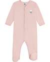 Petit Bateau Long Sleeve Onesie - Pink - 100% Organic Cotton Babygrows
