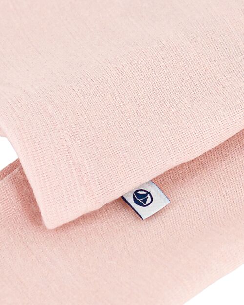 Petit Bateau Long Sleeve Shirt - Pink - Wool and Cotton Long Sleeves Tops