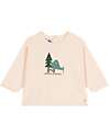 Petit Bateau Long-Sleeve Sweater - White Avalanche - Trees - 100% Cotton Long Sleeves Tops