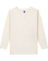 Petit Bateau Long Sleeved T-Shirts - Ecru - Wool and Cotton Long Sleeves Tops