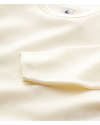 Petit Bateau Long Sleeved T-Shirts - Ecru - Wool and Cotton Long Sleeves Tops