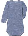 Petit Bateau Long Sleveed Bodysuit - Striped Blue - Wool and Organic Cotton Long Sleeves Bodies