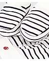Petit Bateau Newborn Set Hat and Booties - White and Blue Stripes – 100% Cotton Newborn Hats