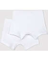 Petit Bateau Pack of 2 Boxers - White - 100% Cotton Briefs
