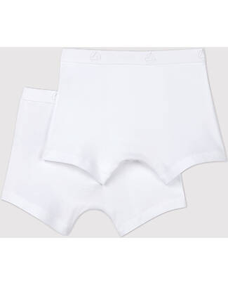 Petit Bateau Pack of 2 Boxers - White - 100% Cotton Briefs
