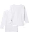 Petit Bateau Pack of 2 - Long Sleeves Shirt - White - 100% Organic Cotton Long Sleeves Tops