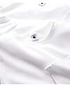 Petit Bateau Pack of 2 - Long Sleeves Shirt - White - 100% Organic Cotton Long Sleeves Tops
